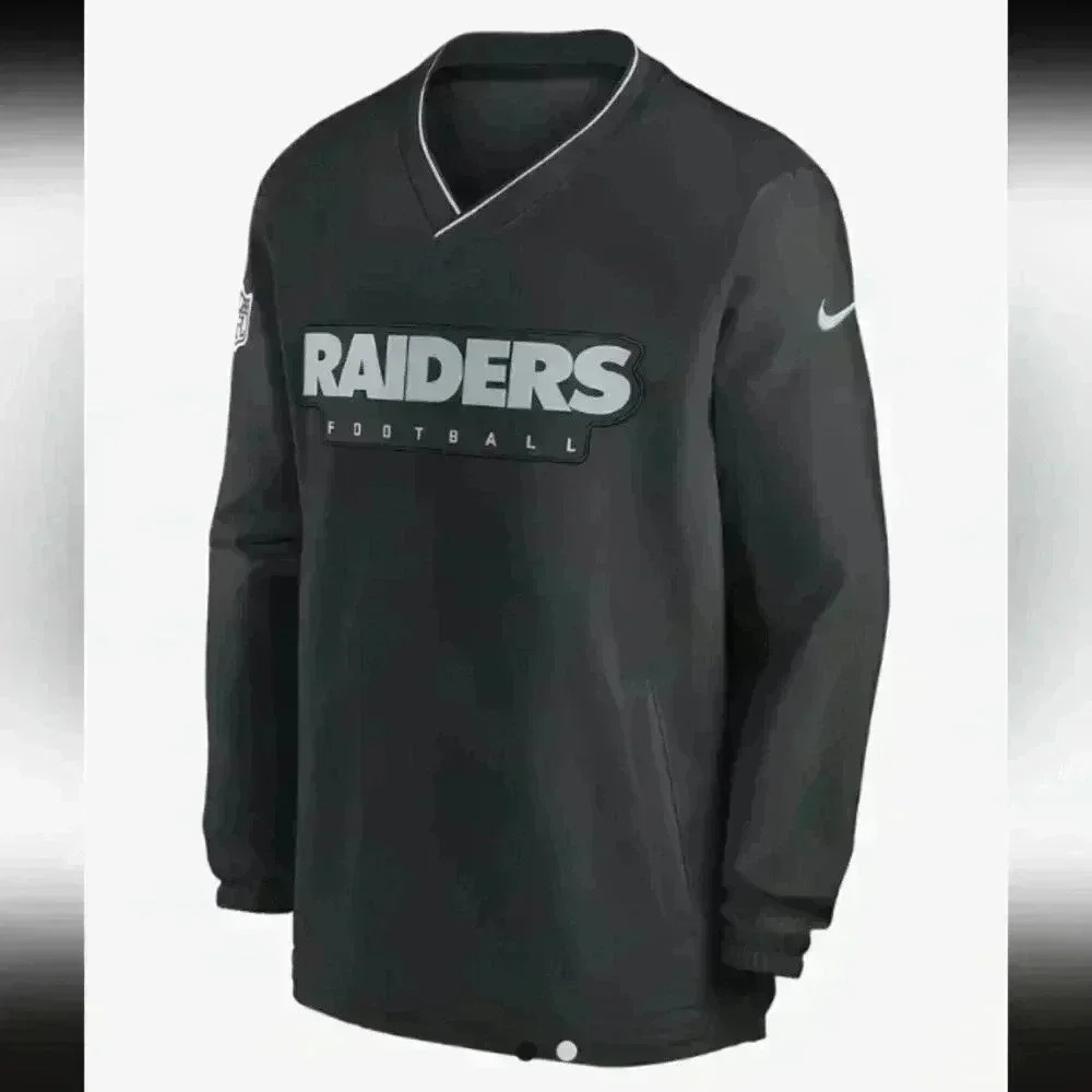 Nike NFL Men's Long-Sleeve Windshirt Las Vegas Raiders Sideliene